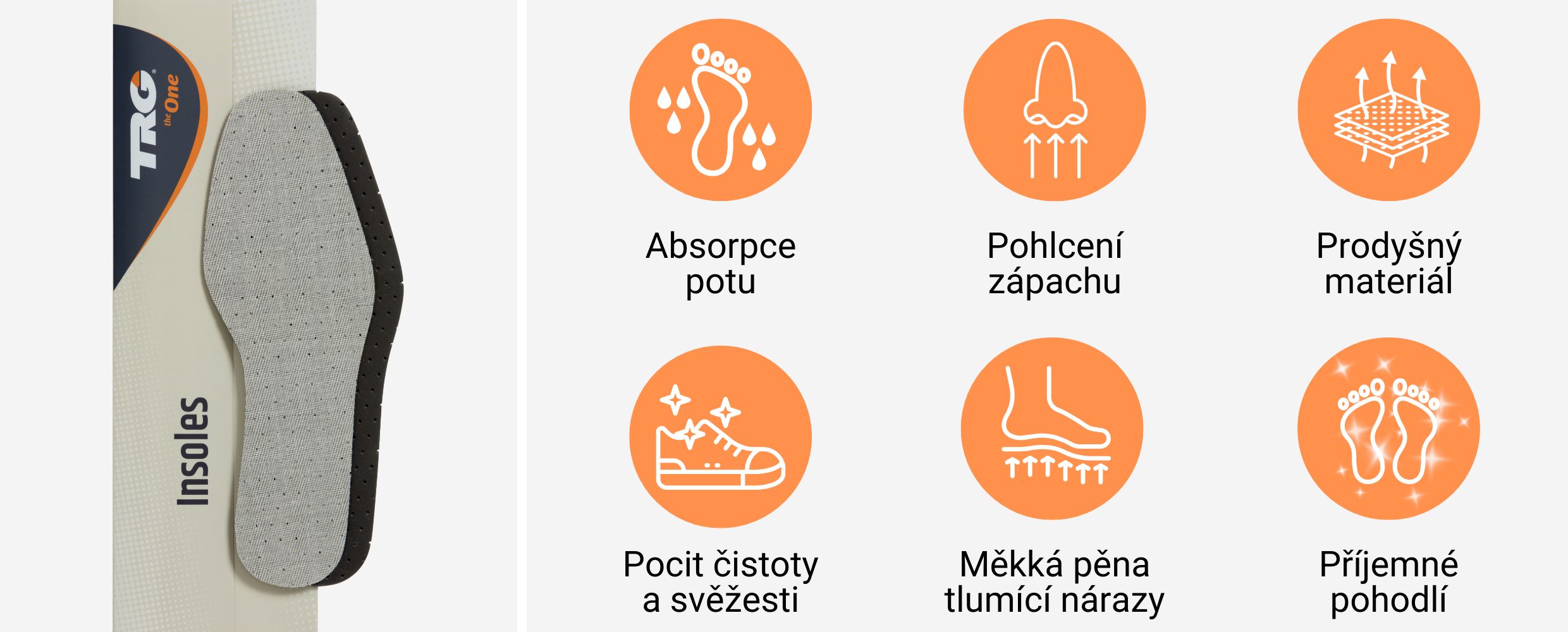 Vložky do bot proti zápachu Deodoriser TRG the one vlastnosti